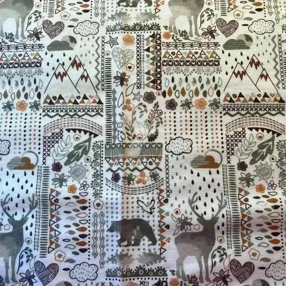 Unpaper Towels Flannel Towels‎ Reusable Napkins Handmade NEW NWT Woodland